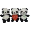 Three cute panda plush fabric handicrafts, children's gifts, throw pillows, throw pillow plush toys Item Picture
